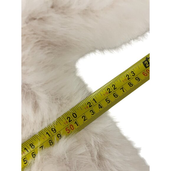 Zara Womens Faux Fur Jacket Coat Small S Ecru Ivory Beige Collared 4360/246 NWT - Picture 12 of 14